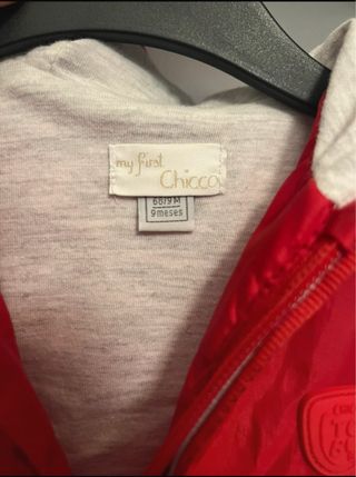 Giacca a vento Chicco bambina rossa
