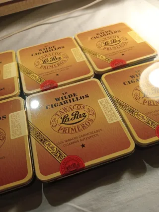 Lotto di 6 Scatole Vintage La Paz Vuote