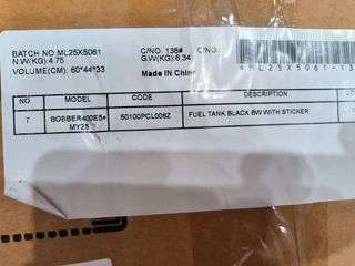 Depósito Gasolina Benelli Bobber 400 Euro 5