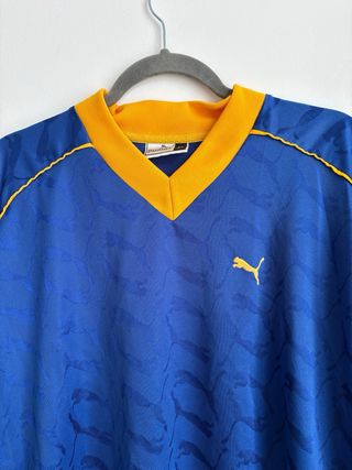 Camiseta Puma Vintage 90s Azul/Amarillo T.XL