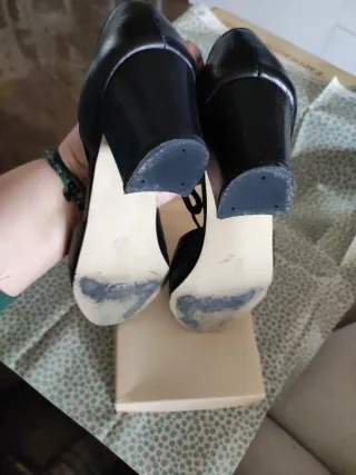 Zapatos de piel negros mujer