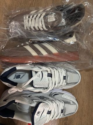 Zapatillas Marrones y Blancas