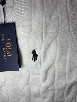 Maglioncino Polo Ralph Lauren Bianco Taglia S