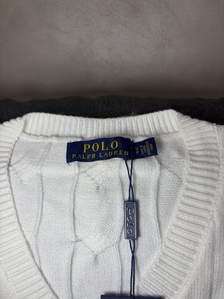 Maglioncino Polo Ralph Lauren Bianco Taglia S