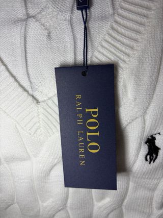 Maglioncino Polo Ralph Lauren Bianco Taglia S