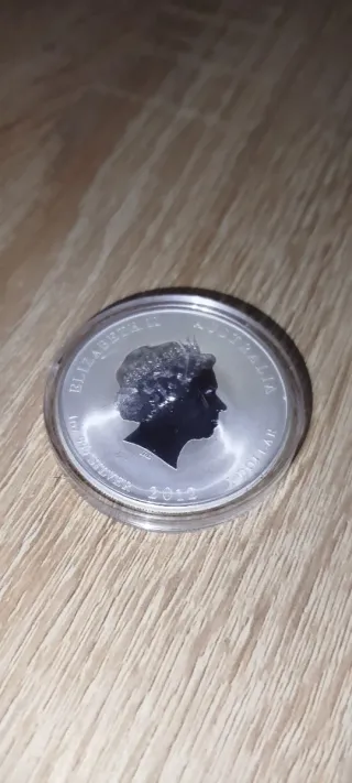 Moneda Plata 1oz Dragón Lunar 2012