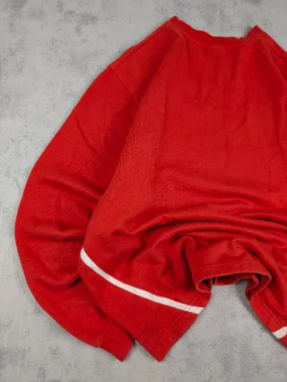 Umbro Jersey Sweatshirt Roja Blanca Y Negra