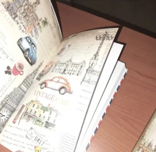 2 Taccuini Vintage Old Car Jotter