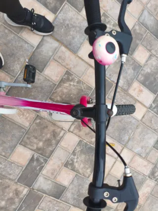 Bicicleta niña rosa de 18 pulgadas