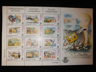 7 Minipliegos Sellos España - Serie Completa