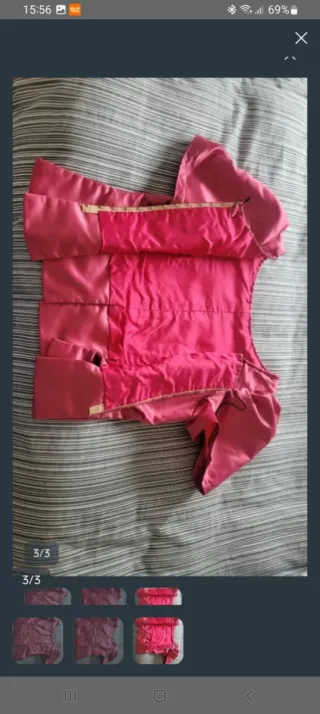 Corpiño fallera rosa fucsia