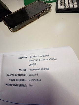 Samsung Galaxy A56 5G Negro 256GB Nuevo