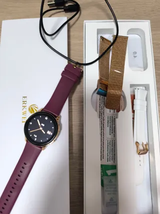 Reloj Inteligente ERKWEI Dorado y Morado