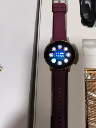 Reloj Inteligente ERKWEI Dorado y Morado