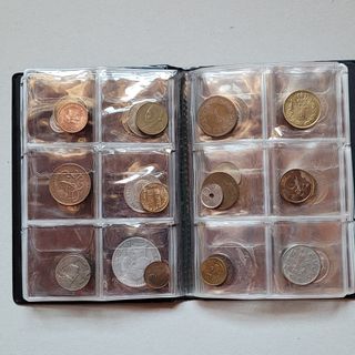 Album raccoglitore 60 monete mondiali