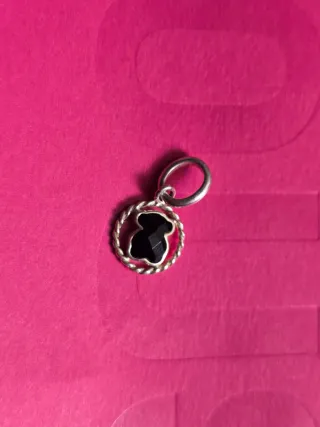 Colgante Mini Oso Onix Tous Plata