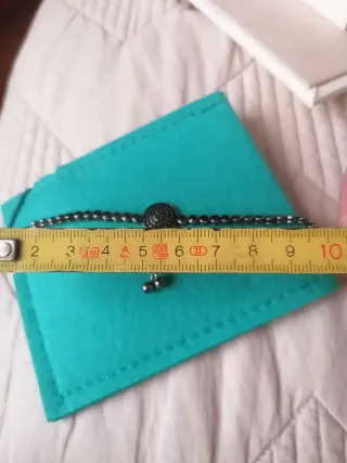 Pulsera plata con cierre ajustable