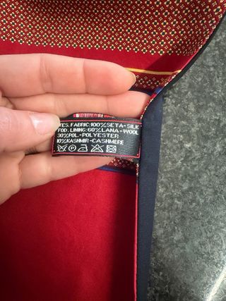 Sciarpa Biagiotti Uomo Seta Rossa Nera