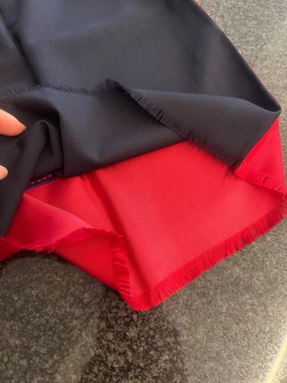 Sciarpa Biagiotti Uomo Seta Rossa Nera