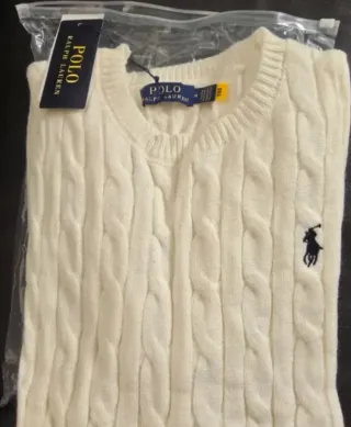 Jersey Polo Ralph Lauren Algodón Blanco Talla M