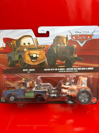 Disney Pixar Cars Mater Tractor with tire in mouth