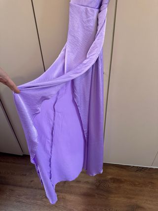 Vestido largo lila para eventos