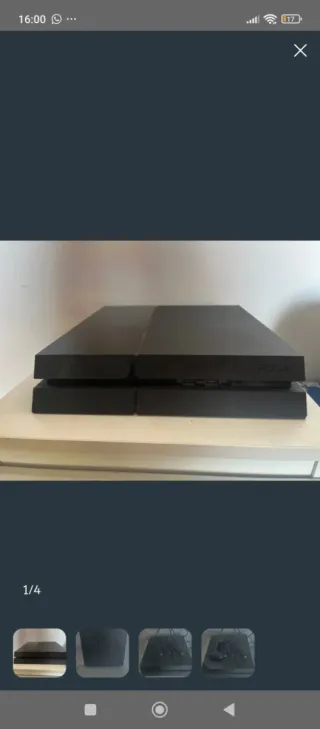 Consola PlayStation 4 PS4 Negra