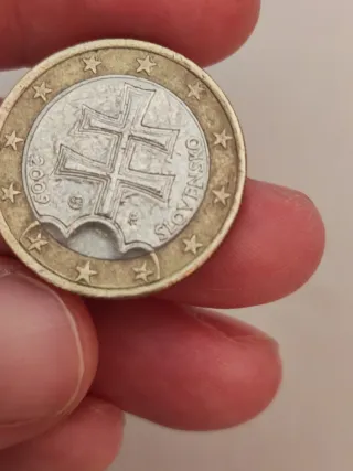 Moneda 1 Euro Eslovenia Cruz Doble 2009