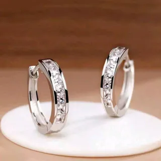 Pendientes de plata con circonitas