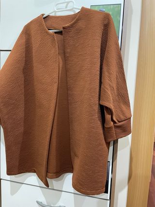 Chaqueta TL Marrón Texturizada Talla Única