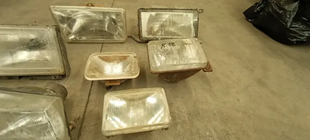 Lote 7 faros coche clásico