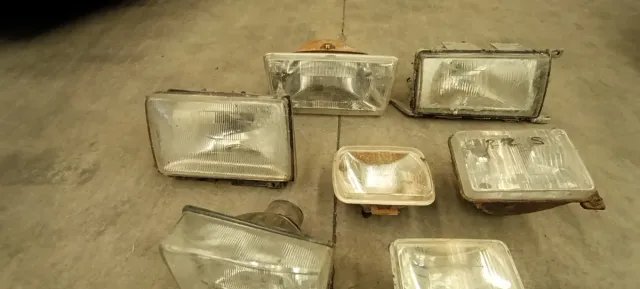 Lote 7 faros coche clásico