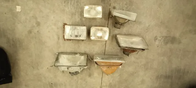 Lote 7 faros coche clásico