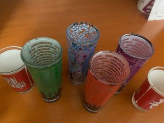 Set 6 bicchieri shot souvenir