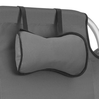 Silla de playa, plegable y ajustable, con función de mochila, gris