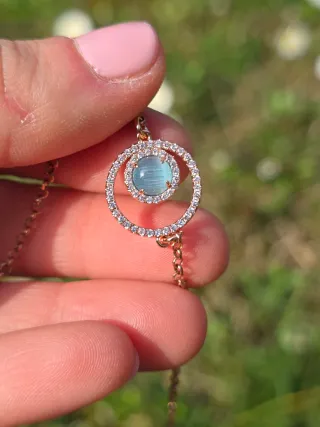 Bracciale Boccadamo con zirconi e pietra blu