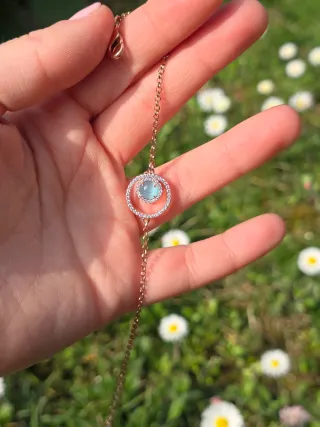 Bracciale Boccadamo con zirconi e pietra blu