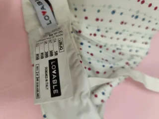 Reggiseno Lovable bianco con pois