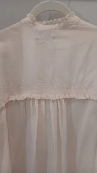 Blusa Louise Misha rosa bordada