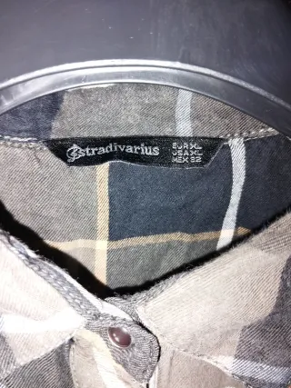 Camisa cuadros Stradivarius Mujer XL