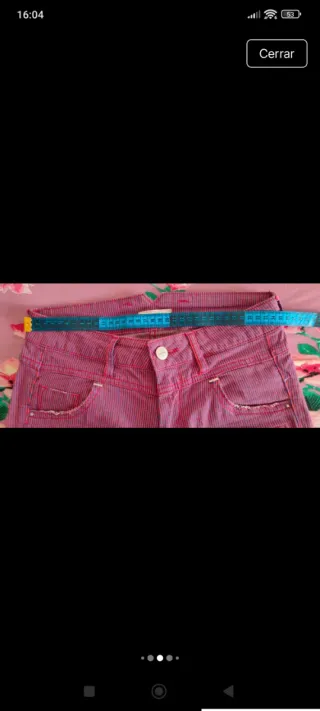 Pantalón skinny rayas finas Talla 34/36,