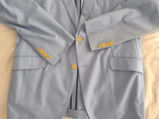 Americana El Corte Inglés Celeste Talla XL