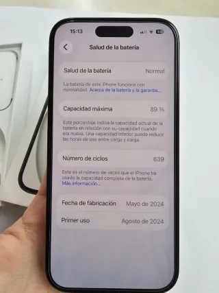 iPhone 15 Negro 256GB