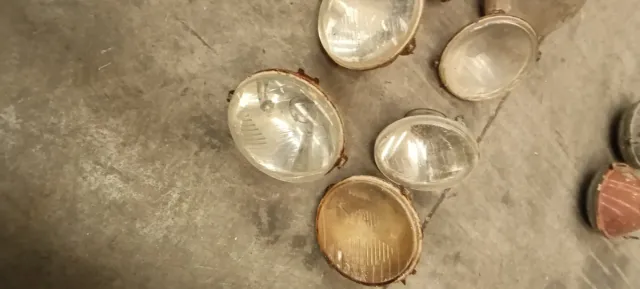 Lote 9 faros coche clásico