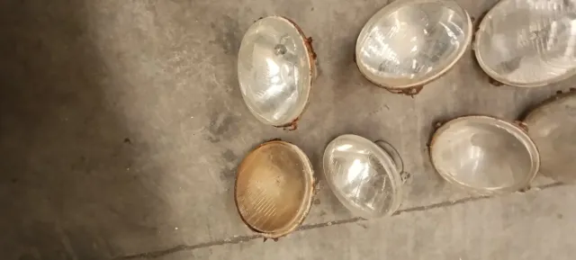 Lote 9 faros coche clásico