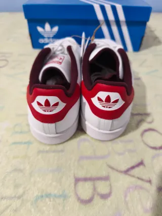 Zapatillas Adidas Stan Smith Blancas y Rojas
