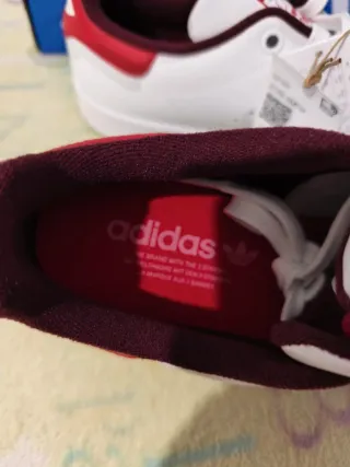 Zapatillas Adidas Stan Smith Blancas y Rojas