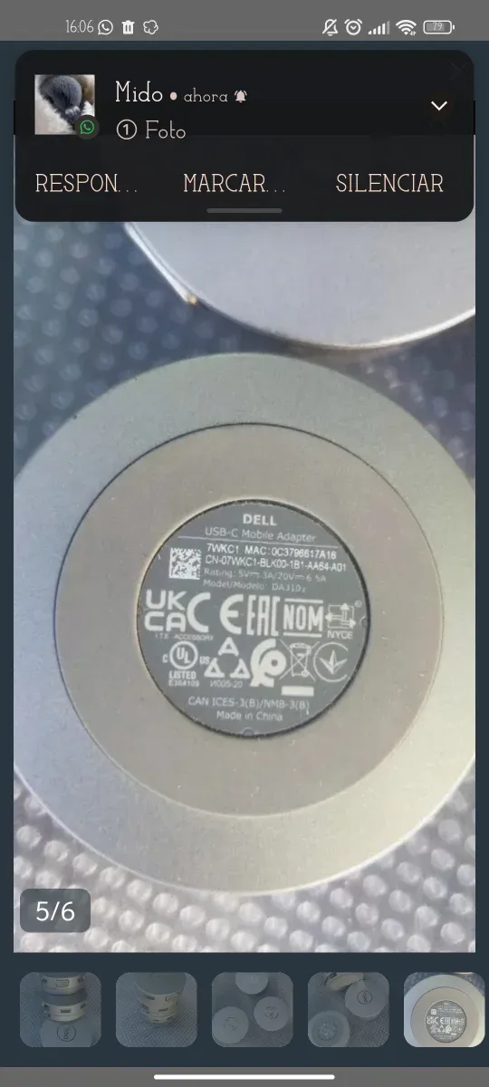 Adaptador Dell afbeelding 5