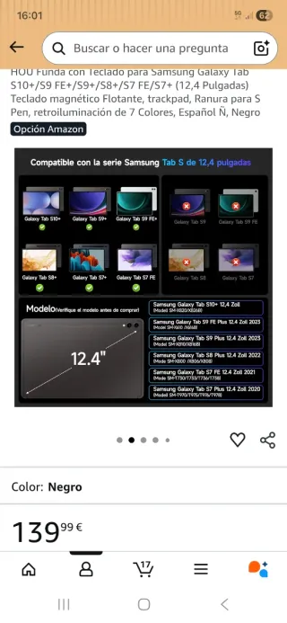 Tastiere Samsung S9 12.4 Galleggiante