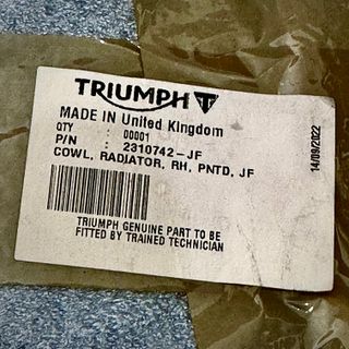 Carenado Lateral Radiador Triumph Tiger 660